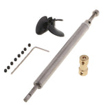 Max RC Boat Ship Model Parts Drive Shaft,Coupler,Propeller,Sleeve,Gasket 3.17mm