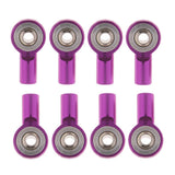 Max M3 Link Rod End Ball Joint for 1/10 Redcat HPI HSP Traxxas RC Trucks Purple