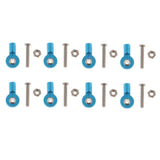 Max 8pcs M3 Link Rod End Ball Joint for 1/10 RC Car Truck Buggy Crawler Blue