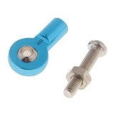 Max 8pcs M3 Link Rod End Ball Joint for 1/10 RC Car Truck Buggy Crawler Blue