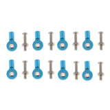 Max 8pcs M3 Link Rod End Ball Joint for 1/10 RC Car Truck Buggy Crawler Blue