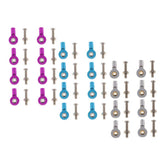 Max 8pcs M3 Link Rod End Ball Joint for 1/10 RC Car Truck Buggy Crawler Blue