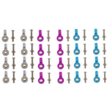 Max 8pcs M3 Link Rod End Ball Joint for 1/10 RC Car Truck Buggy Crawler Blue