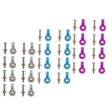 Max 8pcs M3 Link Rod End Ball Joint for 1/10 RC Car Truck Buggy Crawler Blue