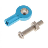 Max 8pcs M3 Link Rod End Ball Joint for 1/10 RC Car Truck Buggy Crawler Blue