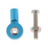 Max 8pcs M3 Link Rod End Ball Joint for 1/10 RC Car Truck Buggy Crawler Blue