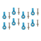 Max 8pcs M3 Link Rod End Ball Joint for 1/10 RC Car Truck Buggy Crawler Blue