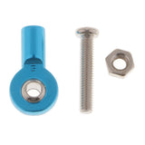 Max 8pcs M3 Link Rod End Ball Joint for 1/10 RC Car Truck Buggy Crawler Blue