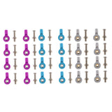 Max 8pcs M3 Link Rod End Ball Joint for 1/10 RC Car Truck Buggy Crawler Blue