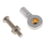 Max 8pcs M3 Link Rod End Ball Joint for 1/10 RC Car Truck Buggy Crawler Silver