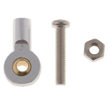 Max 8pcs M3 Link Rod End Ball Joint for 1/10 RC Car Truck Buggy Crawler Silver