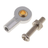 Max 8pcs M3 Link Rod End Ball Joint for 1/10 RC Car Truck Buggy Crawler Silver