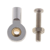 Max 8pcs M3 Link Rod End Ball Joint for 1/10 RC Car Truck Buggy Crawler Silver