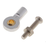 Max 8pcs M3 Link Rod End Ball Joint for 1/10 RC Car Truck Buggy Crawler Silver