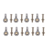 Max 8pcs M3 Link Rod End Ball Joint for 1/10 RC Car Truck Buggy Crawler Silver