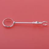 Max Metal Ring Hand Finger Cigarette Holder Rack for Smoking Accessory Silver M