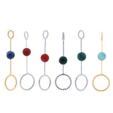Max Fashion Cigarette Ring Holder with Agate Bead Hands Free Smoking Partner A
