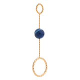 Max Fashion Cigarette Ring Holder with Agate Bead Hands Free Smoking Partner B