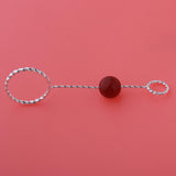 Max Fashion Cigarette Ring Holder with Agate Bead Hands Free Smoking Partner C