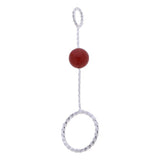 Max Fashion Cigarette Ring Holder with Agate Bead Hands Free Smoking Partner C