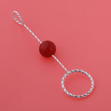 Max Fashion Cigarette Ring Holder with Agate Bead Hands Free Smoking Partner D