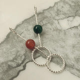 Max Fashion Cigarette Ring Holder with Agate Bead Hands Free Smoking Partner D