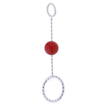 Max Fashion Cigarette Ring Holder with Agate Bead Hands Free Smoking Partner D
