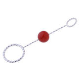 Max Fashion Cigarette Ring Holder with Agate Bead Hands Free Smoking Partner D