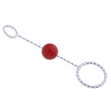 Max Fashion Cigarette Ring Holder with Agate Bead Hands Free Smoking Partner D