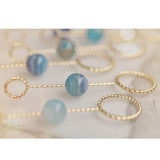 Max Fashion Cigarette Ring Holder with Agate Bead Hands Free Smoking Partner E