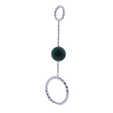 Max Fashion Cigarette Ring Holder with Agate Bead Hands Free Smoking Partner E