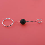 Max Fashion Cigarette Ring Holder with Agate Bead Hands Free Smoking Partner E