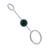 Max Fashion Cigarette Ring Holder with Agate Bead Hands Free Smoking Partner E