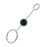 Max Fashion Cigarette Ring Holder with Agate Bead Hands Free Smoking Partner E