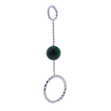 Max Fashion Cigarette Ring Holder with Agate Bead Hands Free Smoking Partner E