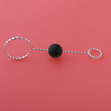 Max Fashion Cigarette Ring Holder with Agate Bead Hands Free Smoking Partner E