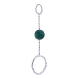 Max Fashion Cigarette Ring Holder with Agate Bead Hands Free Smoking Partner F