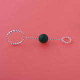 Max Fashion Cigarette Ring Holder with Agate Bead Hands Free Smoking Partner F