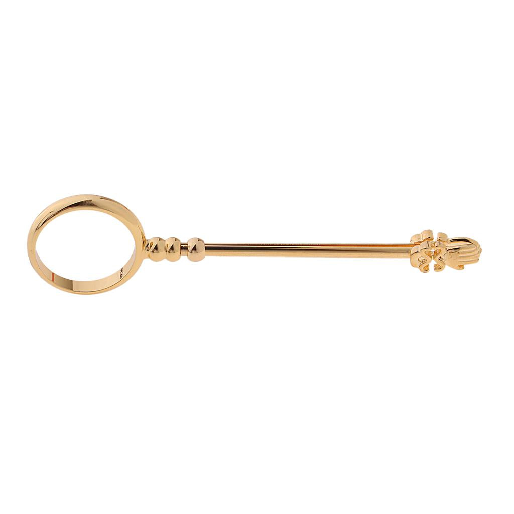 Max Metal Lady Smoker Smoking Cigarette Holder Finger Accessory Ring Golden