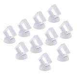 Max 10pcs 3D Floating Coins Frame Rack Jewelry Display Stand Case Holder White