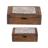 Max Handcrafted Thailand Mango Wood Toothpick Case Box Holder for Home / Hotel S