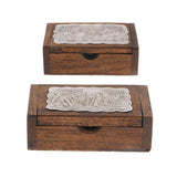 Max Handcrafted Thailand Mango Wood Toothpick Case Box Holder for Home / Hotel S