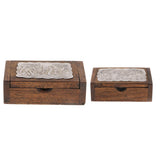 Max Handcrafted Thailand Mango Wood Toothpick Case Box Holder for Home / Hotel S