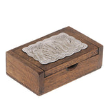 Max Handcrafted Thailand Mango Wood Toothpick Case Box Holder for Home / Hotel S