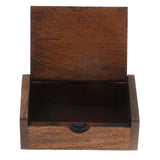Max Handcrafted Thailand Mango Wood Toothpick Case Box Holder for Home / Hotel L