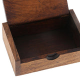 Max Handcrafted Thailand Mango Wood Toothpick Case Box Holder for Home / Hotel L