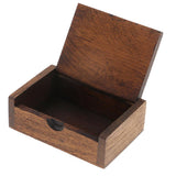Max Handcrafted Thailand Mango Wood Toothpick Case Box Holder for Home / Hotel L