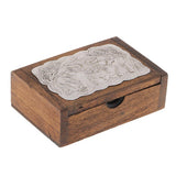 Max Handcrafted Thailand Mango Wood Toothpick Case Box Holder for Home / Hotel L