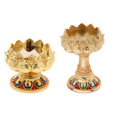 Max Tibet Buddhist Lotus Butter Candle Light Lamp Holder Base Burner 45mm