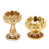 Max Tibet Buddhist Lotus Butter Candle Light Lamp Holder Base Burner 45mm